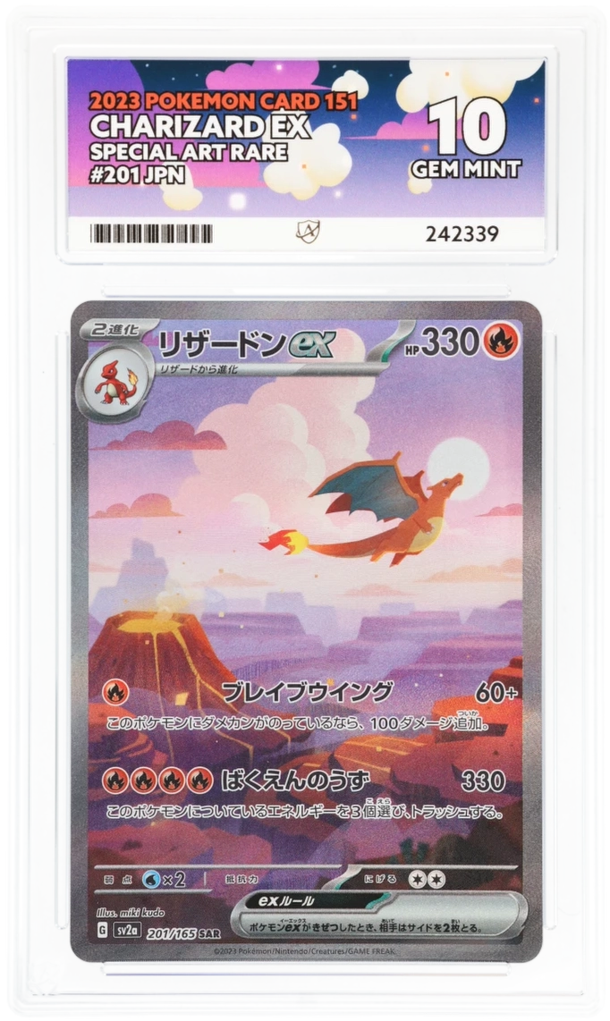 charizard pokemon card graded Graded Pokemon Card - Charizard ex 185/165