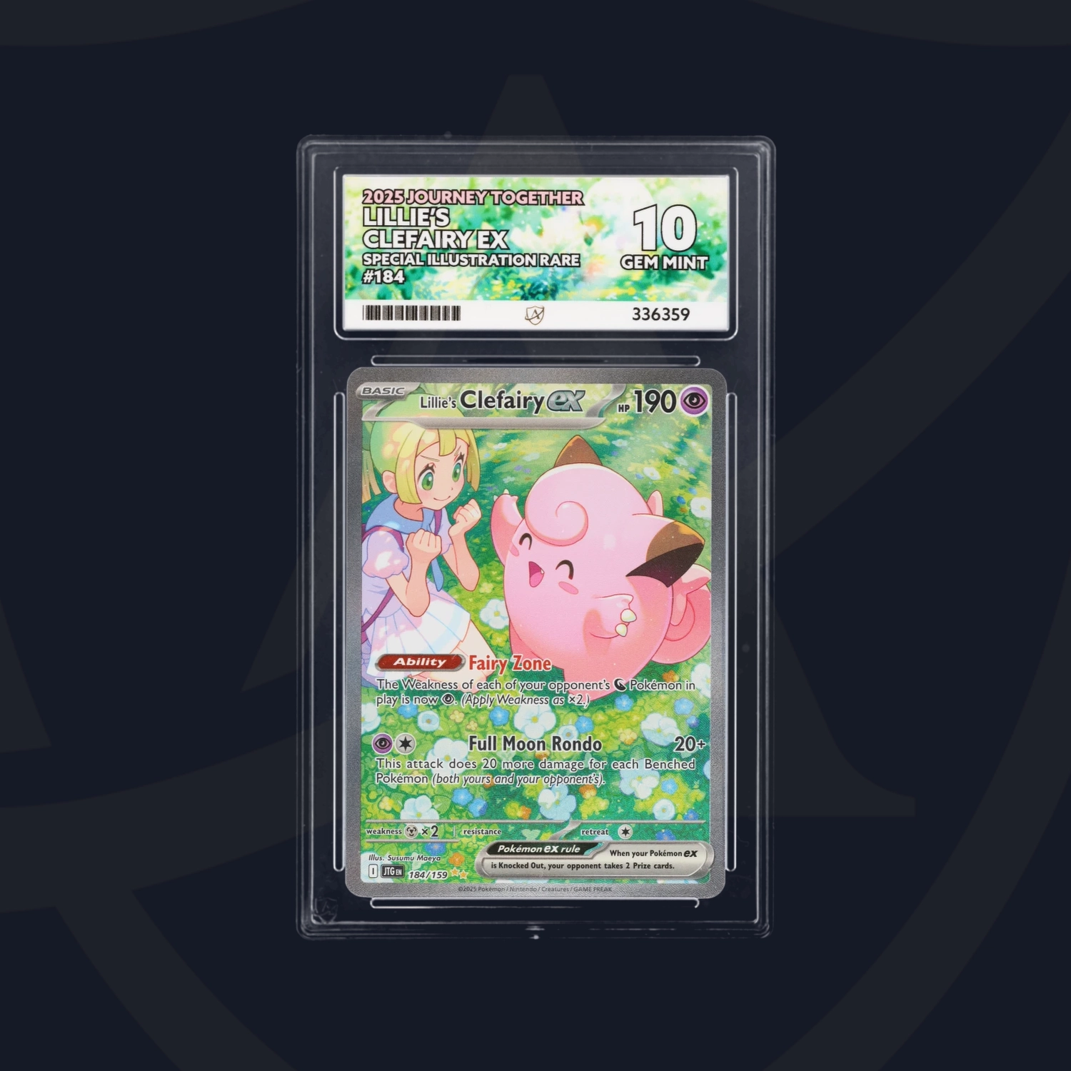 Cert #336359 - 2025 - Lillie's Clefairy ex - Journey Together