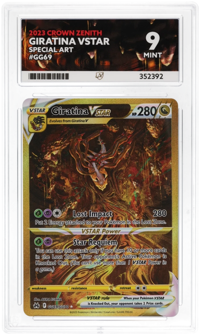 Cert #352392 - 2023 - Giratina VSTAR - Crown Zenith - GG69/GG70